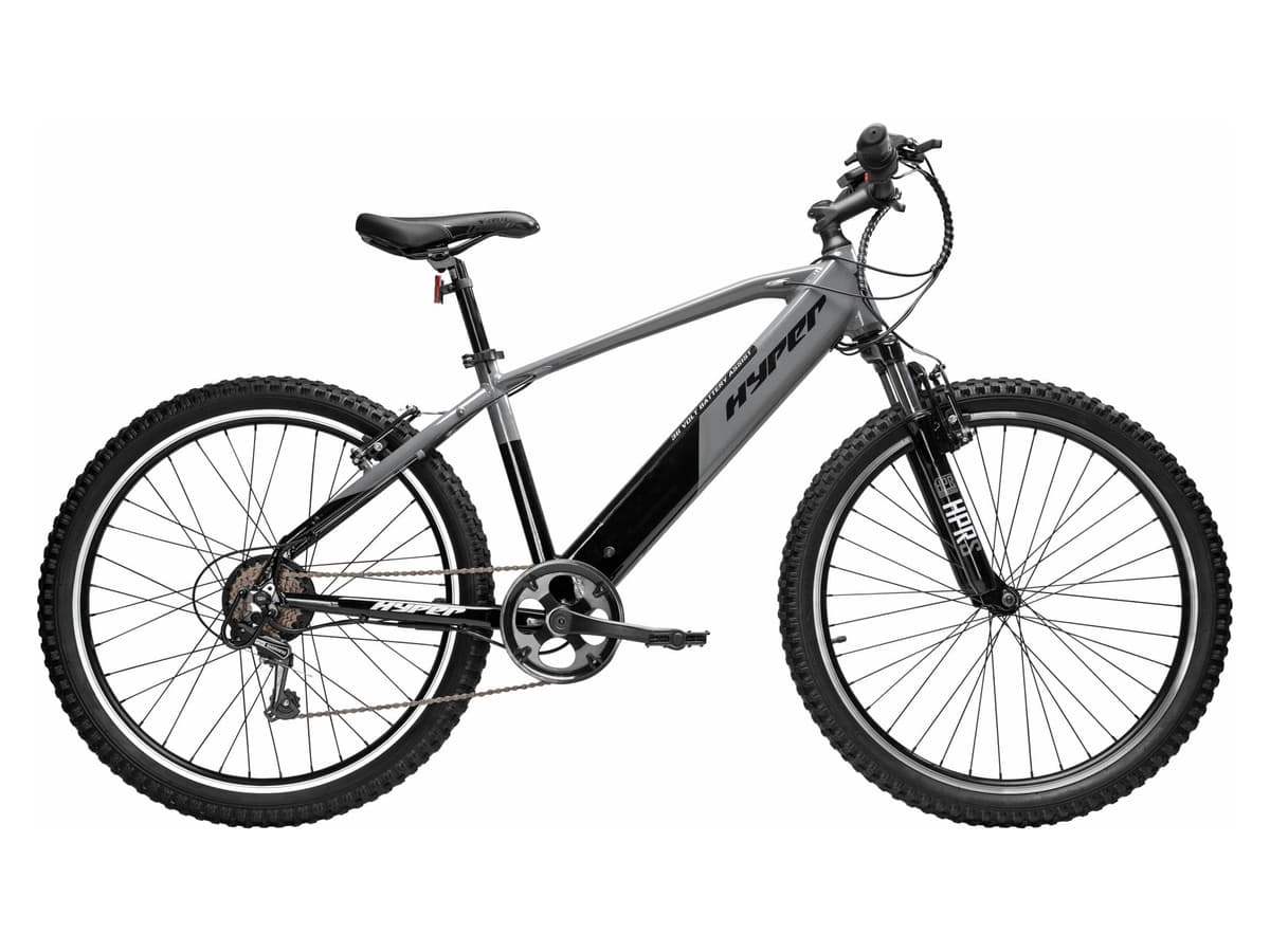 Hyper 26IN Electric Mountain Bike Class 2 (Gray)