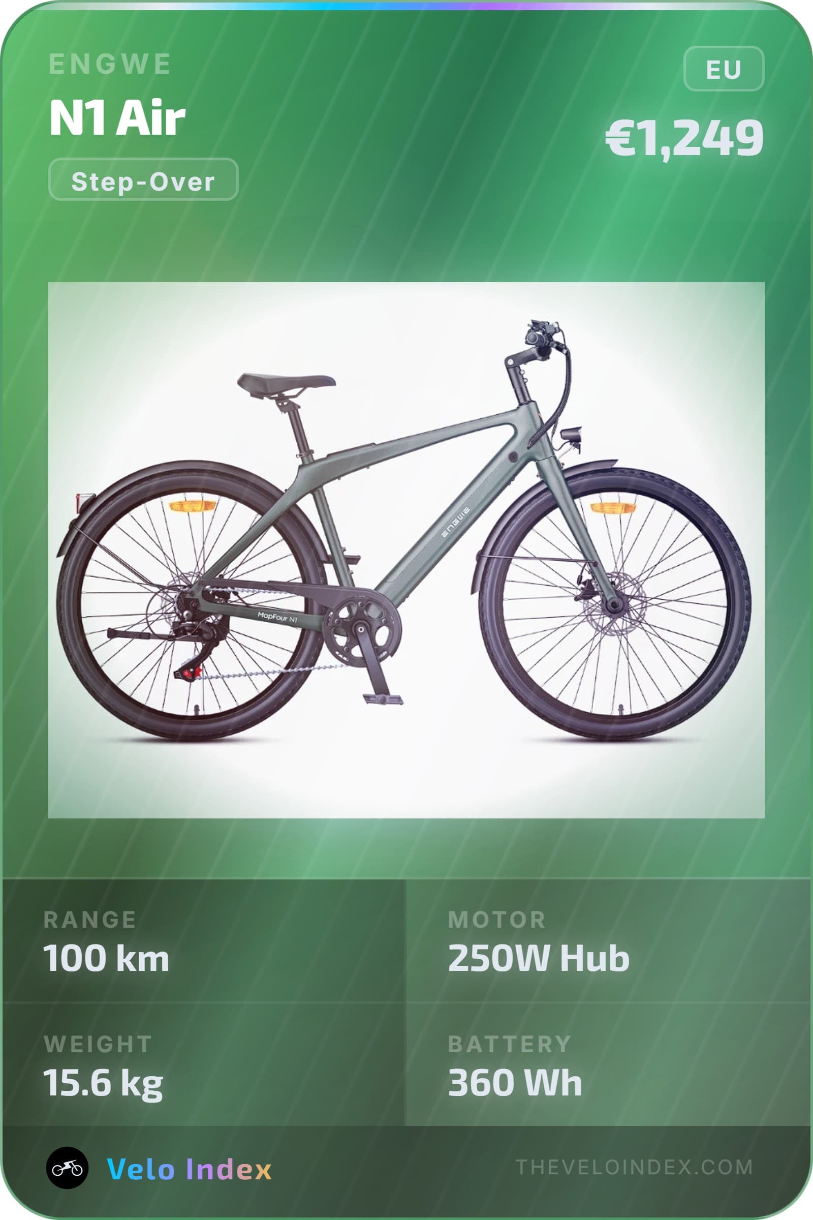 Moustache Samedi 28 ES specification card, UK trekking e-bike